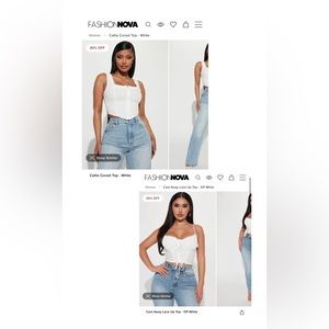 Two fashion nova shirts 🤍